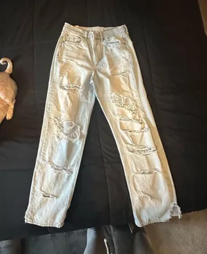 American Eagle Wide-Leg Jeans High-Rise Baggy thumbnail 1