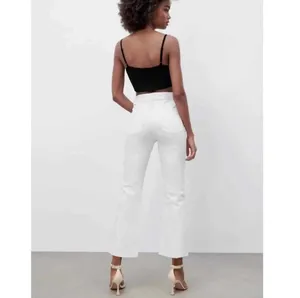 high waisted mini flare jeans thumbnail 2