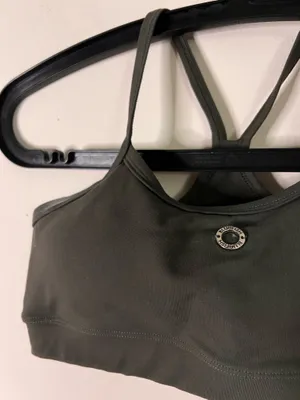 Women's Olive Green Sports Bra thumbnail 2
