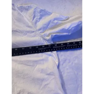 Madewell The Linen Blend Shirt Sz Medium White Button Up Classic Core Side Slit thumbnail 10