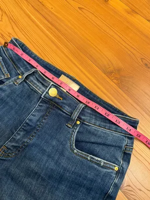 KUT from the Kloth Kelsey Fab Ab Ankle Flare Jeans Blue Denim Women’s 8P Petite thumbnail 6