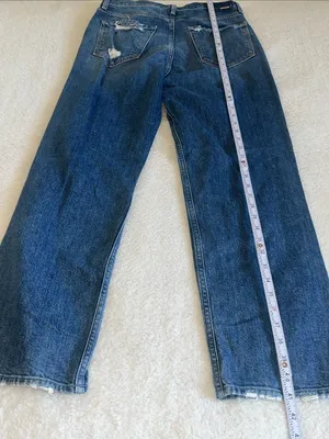 MOTHER "High Waisted Study Hover" Straight Jeans Peaches & Scream‎ Size 28 thumbnail 11