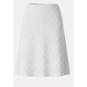 OGL Women Size XS Black White Polka Dot Skirt A-Line Flare Cotton Casual Retro thumbnail 2