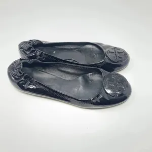 Tory Burch Reva Classic Patent Leather Ballet Flats Black Size US‎ 7.5 thumbnail 6