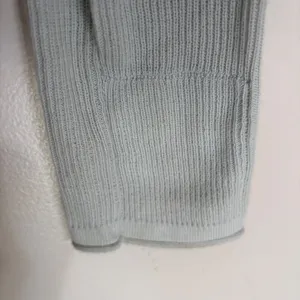 Lululemon 100% Cotton Long Sleeve‎ Knit Sweater Light Blue Mint Green Size 4 thumbnail 2