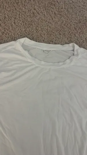Amazon Tight Plain White Shirt thumbnail 3
