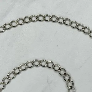 Skinny Dime Silver Tone Belly Body Metal Chain Link Belt OS One Size thumbnail 8
