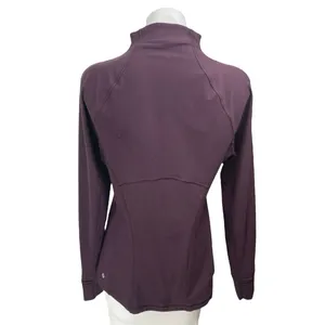Lululemon Women's Purple Long Sleeve Quarter Zip Workout Athletic Top Size 10 thumbnail 2
