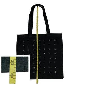 Madewell Insider Reusable Emoji Tote - Black Denim thumbnail 4