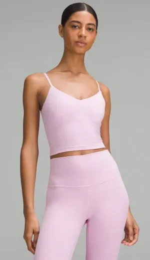 Lululemon Align Cropped Cami Tank Top Pink thumbnail 1