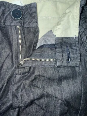 Converse One Star Women's Dark Wash Braided Detail Pants Size 6 thumbnail 2