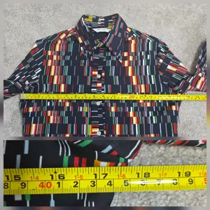 Vintage Wrangler Shirt Womens 32 Multicolor Geometric Button 70s Cowgirl Western thumbnail 8