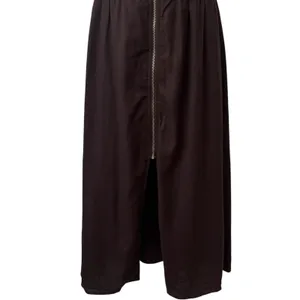 Joie Linen Blend Chocolate Brown‎ Zip-Front Midi Dress Quiet Luxury Old Money M thumbnail 5