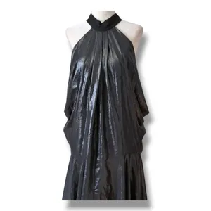 BCBGeneration Metallic Halter Mini Dress‎ Black Silver XS Cocktail Party NWT NEW thumbnail 3