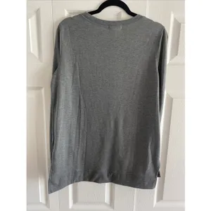 C. Wonder Time To Wine Down Sweatshirt Womens Size M Gray Graphic‎ Pocket Top thumbnail 7