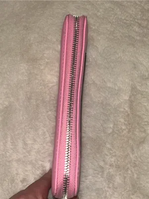 Steve Madden Wallet bubble gum Pink silver Zipper wallet Wristlet cardholder thumbnail 4