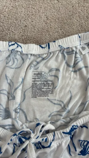 NWOT Auden Pajama Shorts White Size L thumbnail 6