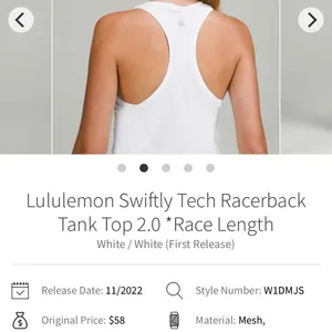 Lululemon Swiftly Tech Racerback Tank Top 2.0 *Race Length thumbnail 2