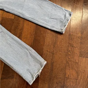 Abercrombie and fitch light wash high waisted straight leg ripped jeans US 25 thumbnail 8