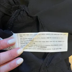 Abercrombie Black Ruched Cutout Mini Dress Long Sleeve Zipper Back Size M thumbnail 4