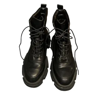 Wild Diva Lounge lace up combat boots thumbnail 2