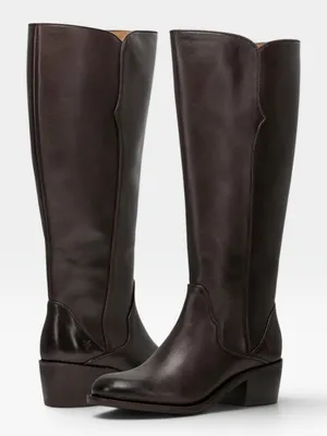 Frye Carson 2 Piping Tall Leather Riding Knee High Boots Size 5.5 New thumbnail 2