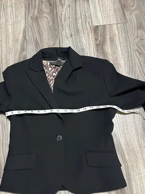 Laundry By Shelli Segal Black Lace-Up Back Blazer thumbnail 8