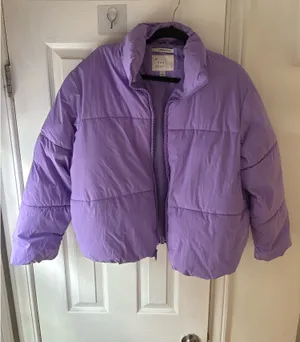 A New Day Purple Puffer Jacket thumbnail 3