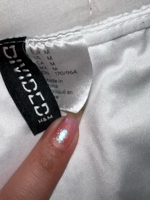 H&M White Mini Dress with Blue Floral Print thumbnail 5