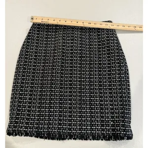 Ann Taylor Tweed Pencil Skirt Womens 2 Workwear Academia Collegiate Quiet Luxury thumbnail 5