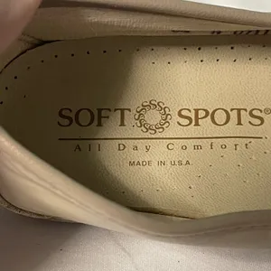 Soft Spots Bonnie Lite Taupe Leather Loafers Shoes, Comfort‎ Shoes Sz 8.5 S-381 thumbnail 7
