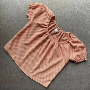 Madewell Texture & Thread Short Sleeve Peasant Blouse Top Small thumbnail 2