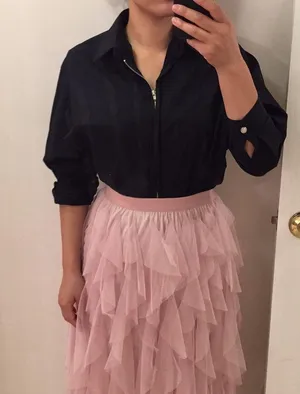 Pink tulle skirt. Xs thumbnail 8
