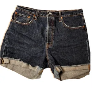 Levi’s 501 High Rise Dark Wash 32 Festival Boho Grunge Punk Y2K Cowgirl Country thumbnail 1