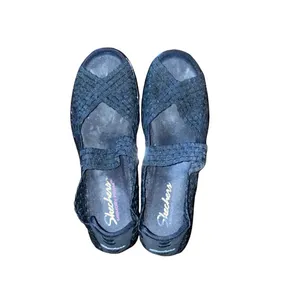 Skechers Walking Platform Slip on Mary Jane Open Toe Shoes Black size 8.5 thumbnail 4
