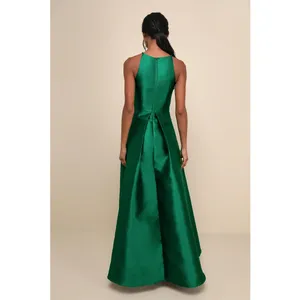 NWT Lulus Broadway Show Emerald Green High-Low Gown Women's Size Small thumbnail 2