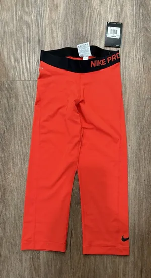Nike Pro‎ Women's Dri-Fit Orange Compression Training Capri Leggings Size XS thumbnail 1