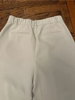 LOFT Ivory Wide Leg Trousers thumbnail 5