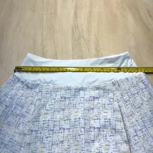 NWT‎ Calia 14" Side Pleat Golf Skort Size S Cross Thatch Cool White UPF 50+ thumbnail 10