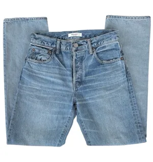 EUC MOUSSY Vintage Straight Leg Button Fly Jeans Size 25 Retail $370.00 thumbnail 1