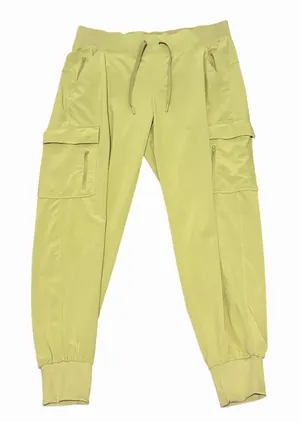 All In Motion Women's Jogger Pants Size Medium Silky Pull On Green Pockets thumbnail 1