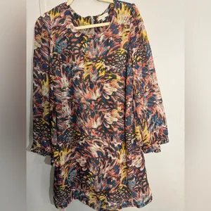 Love, Fire Multicolor Abstract Dress thumbnail 2