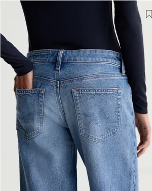 NWT AG Adria jeans size 28 low rise wide leg thumbnail 3