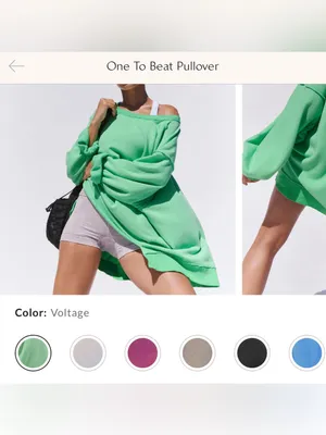 NWOT Free People FP Movement One To Beat Pullover - Voltage Green - Small thumbnail 7