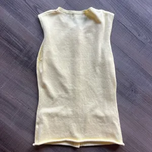 Yellow Knit Vest Top thumbnail 4