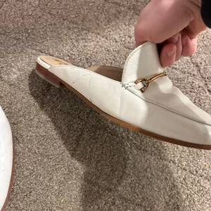 Sam Edelman Cream Loafers with Gold Accent thumbnail 7