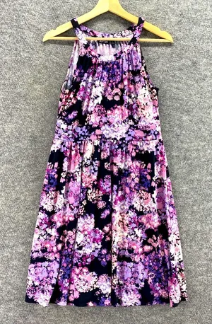 Apt. 9 Purple and Pink Smocked Sundress thumbnail 1