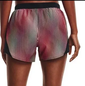 Under Armour heatgear striped shorts size M womens thumbnail 2