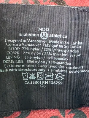 Lululemon Athletica Booby Bracer 34 DD Spry Blue thumbnail 7