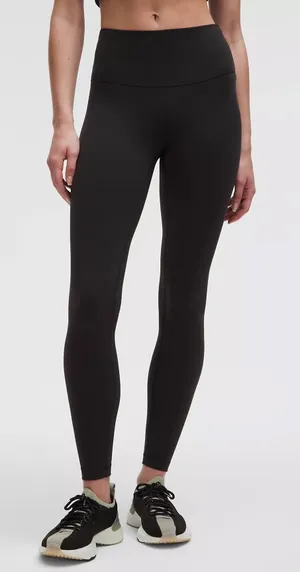 Women’s Lululemon Black Wunder Under High Rise Leggings size 6 24” thumbnail 1